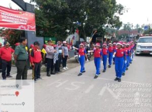 Sambut HUT RI Ke 79, SD Se-Kecamatan Munte Ikuti Lomba Gerak Jalan