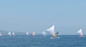 Pangkalan TNI AL Banyuwangi Gelar Lomba Perahu Layar Selat Bali