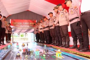 Polresta Banyuwangi Gelar Tactical Floor Game (TFG) Jelang Perhelatan Internasional di Bali
