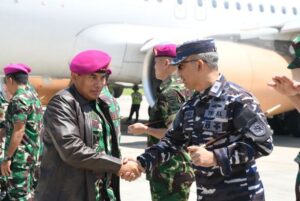 Dandim Banyuwangi Sambut Rombongan Pangdiv 3 Kostrad dan Komandan Korps Marinir