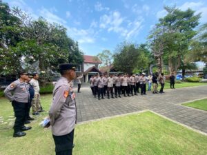 Polresta Banyuwangi Gelar Apel Pengamanan Deklarasi Kampanye Damai Pilkada 2024