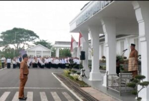 Pj Bupati Sergai Pimpinan Apel Gabungan Perdana,Tekankan Netralitas ASN Jelang Pilkada