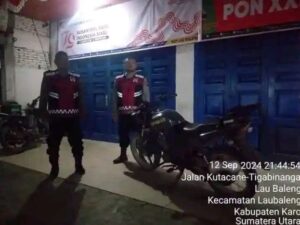 Polsek Mardingding Laksanakan Patroli Malam Cegah Begal dan Curanmor