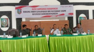 Rapat Konsolidasi FKDM Dalam Mewujudkan Konduktivitas Di Desa Se-Kecamatan Bandar Kedungmulyo