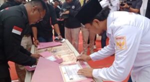 Sertijab Ketua Baru Laskar Sakera Sekaligus Deklarasi, Ke Depan Selalu Kompak
