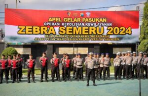 Gelar Pasukan, Operasi Zebra Semeru 2024 Digelar Serentak di Jatim