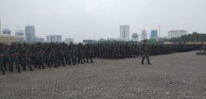 Kodim 0825 Banyuwangi Gelar Latihan Penanganan Huru Hara di Monas