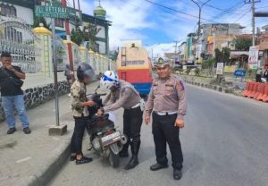 Satlantas Polres Tanah Karo Gelar Operasi Zebra Toba 2024, di Simpang 3 Masjid Agung Kabanjahe