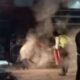 Bus Pariwisata Surya Bali Terbakar di Dekat Pelabuhan Ketapang Banyuwangi