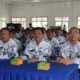 Pelantikan pengurus PGRI Nias Utara masa bakti 2024-2029 di Aula Kantor Bupati Nias Utara, Namohalu, Lotu, Sumatera Utara