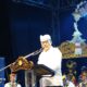 Wakil Bupati Banyuwangi, Mujiono, saat menghadiri Perayaan Dharma Santi Hari Suci Nyepi di Siliragung