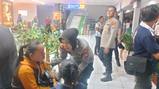 Polwan Polresta Banyuwangi Lakukan Trauma Healing untuk korban KMP Tunu Pratama