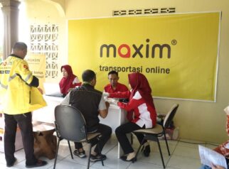 Maxim Ngawi Bersama Mitra Pengemudinya gelar aksi sosial Lewat Kegiatan Donor Darah