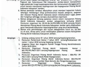 PMI Jember Disorot Terkait Dugaan Pembuatan Peraturan Organisasi