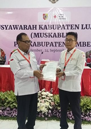 Zainollah S.Pd Terpilih sebagai Ketua PMI Jember PAW
