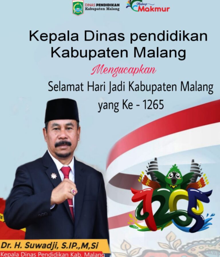 Kadis Pendidikan Malang Sampaikan Ucapan Hari Jadi Kabupaten Malang ke-1265