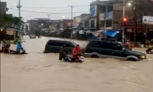 sejumlah wilayah di ibu kota Sumatera Utara terendam banjir