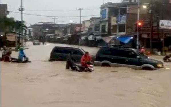 sejumlah wilayah di ibu kota Sumatera Utara terendam banjir