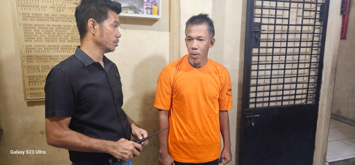Unit Reskrim Polsek Medan Baru Tangkap Pemalak Mandor Proyek di Jalan Surau