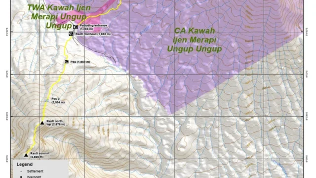 Jalur pendakian Ijen Banyuwangi: Rute Utama dan Variasinya