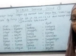 Kegiatan Mempelajari Bahasa Osing di Banyuwangi