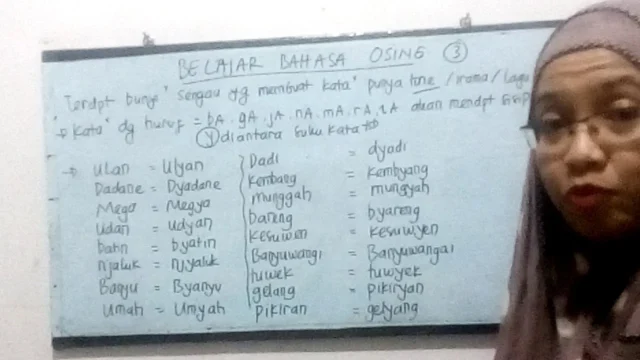 Kegiatan Mempelajari Bahasa Osing di Banyuwangi