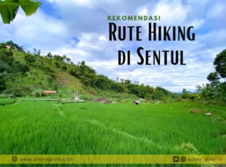 Rute hiking menuju G‑Land dari desa terdekat