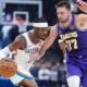 Thunder Dominates Lakers 139-96, Luka Doncic Suffer Hamstring Injury