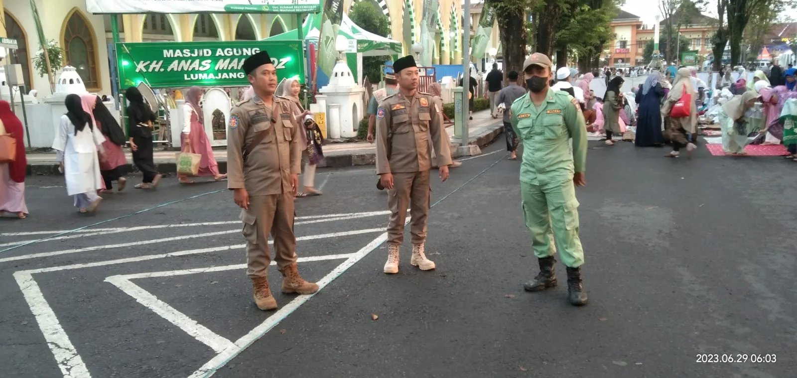 Alun-Alun Lumajang Ditutup untuk Sholat Idul Adha