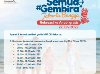 Ancol Gratiskan Tiket Masuk di HUT Jakarta Ke-499