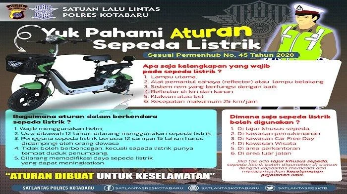 Aturan Penting untuk Pengguna Sepeda Listrik di Indonesia