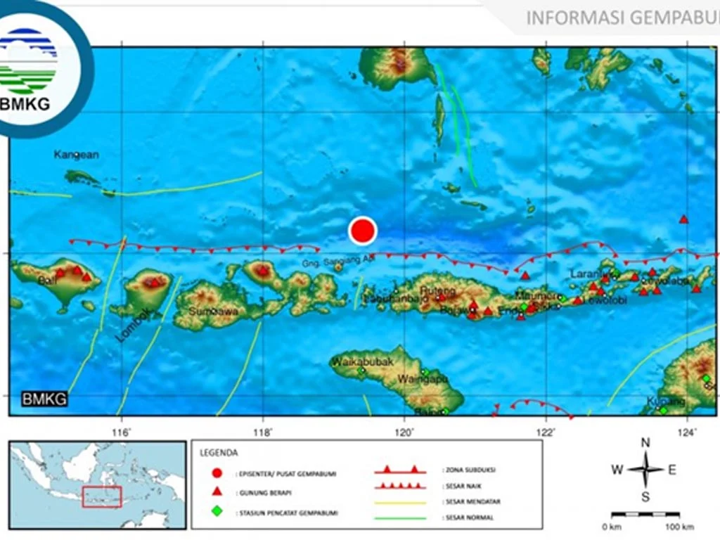 Gempa Magnitudo 4,3 Landa Labuan Bajo NTT
