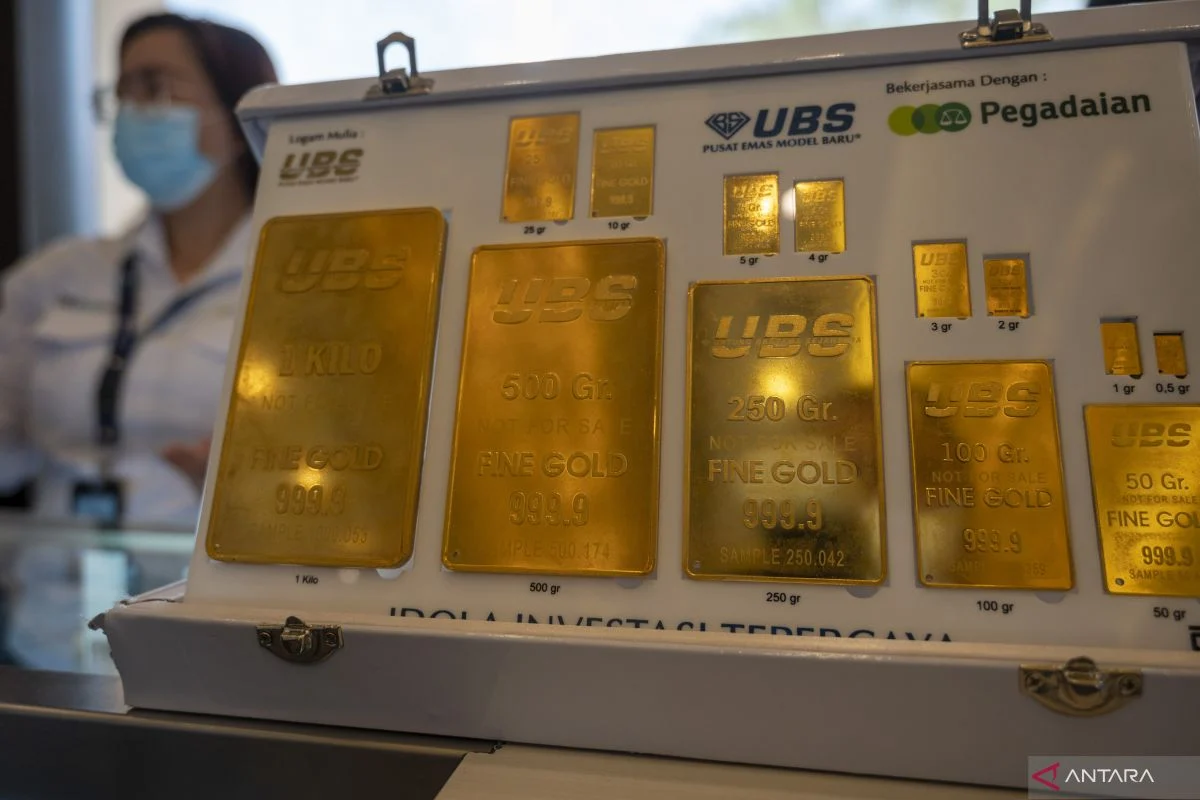 Harga Emas Pegadaian Turun, UBS dan Galeri24 Terkoreksi