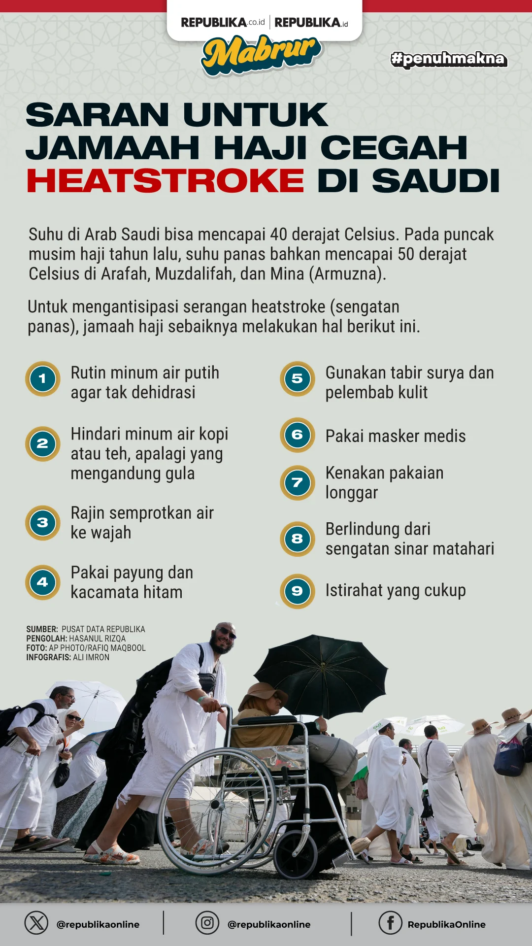 IDAI Peringatkan Ancaman Heatstroke pada Jemaah Haji di Tengah Cuaca Ekstrem Arab Saudi