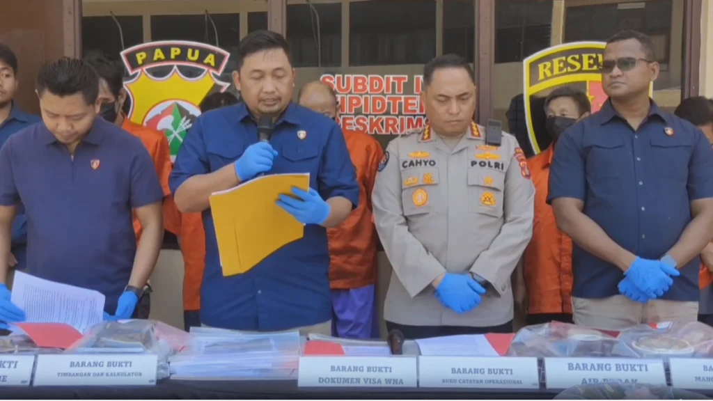 Kemenhut Tetapkan Empat WNA Tiongkok sebagai Tersangka Tambang Ilegal di Nabire