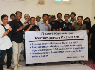 Konsolidasi Aktivis 98 di Bekasi, Memperingati 28 Tahun Reformasi