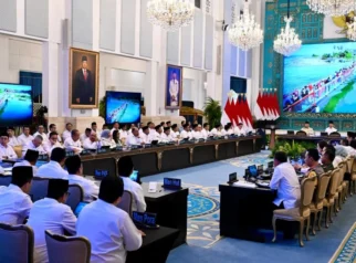 Menjelang Paripurna DPR, Aktivitas di Istana Kepresidenan Jakarta Terpantau Normal