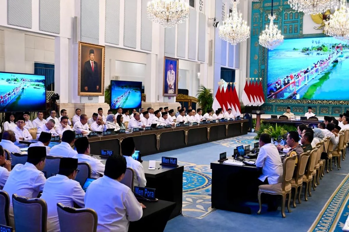 Menjelang Paripurna DPR, Aktivitas di Istana Kepresidenan Jakarta Terpantau Normal