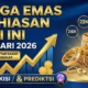 Pergerakan Harga Emas Perhiasan di Berbagai Gerai Hari Ini