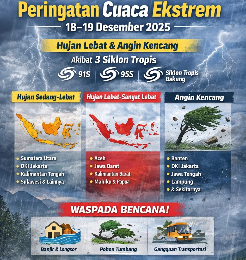 Peringatan Cuaca Ekstrem di Kawasan Karnataka dan Texas
