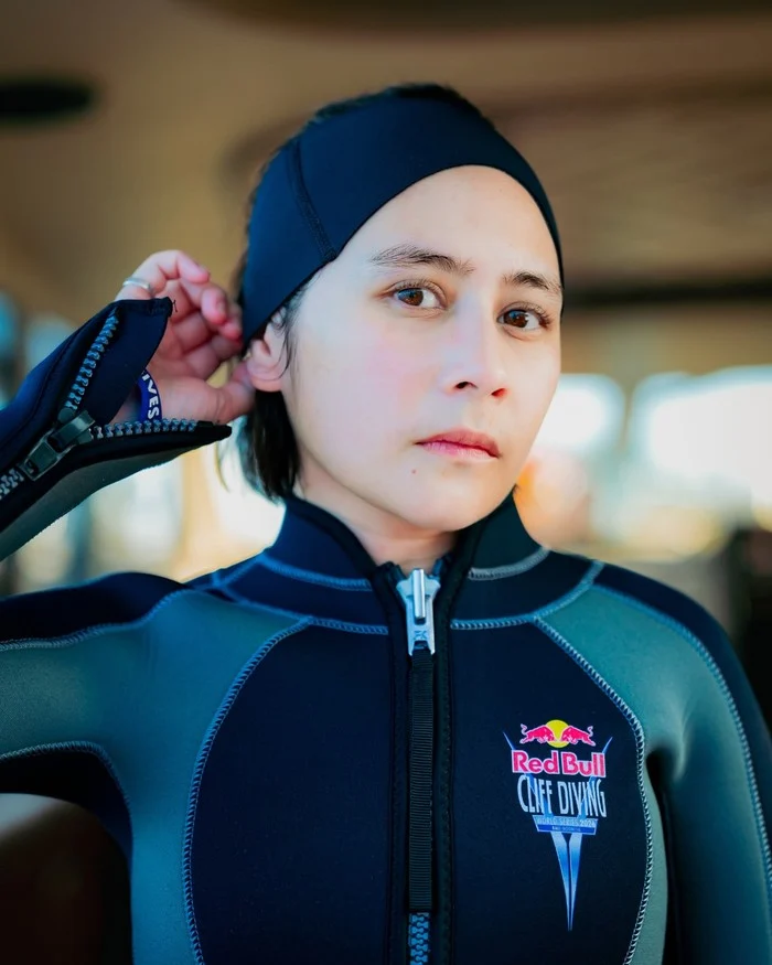 Prilly Latuconsina Jadi Rescue Diver di Ajang Red Bull Cliff Diving