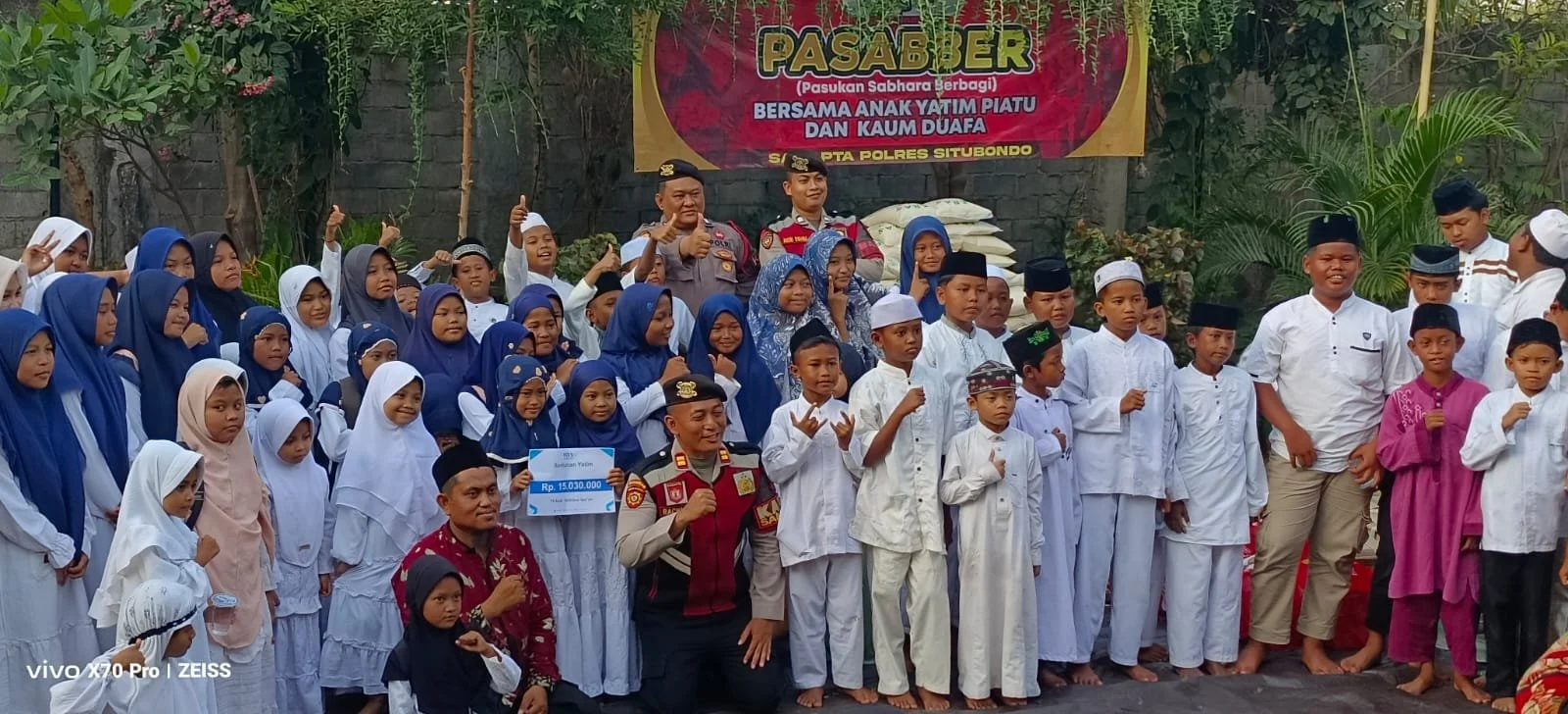 Program Pasabber Polres Situbondo Bantu Anak Yatim Penghafal Alquran