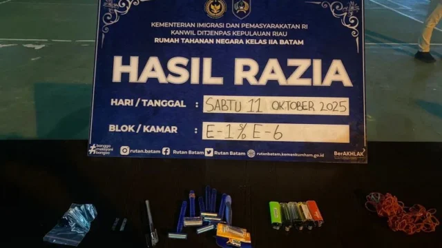 Rutan Razia Gabungan dengan APH, Wujudkan Zero Halinar