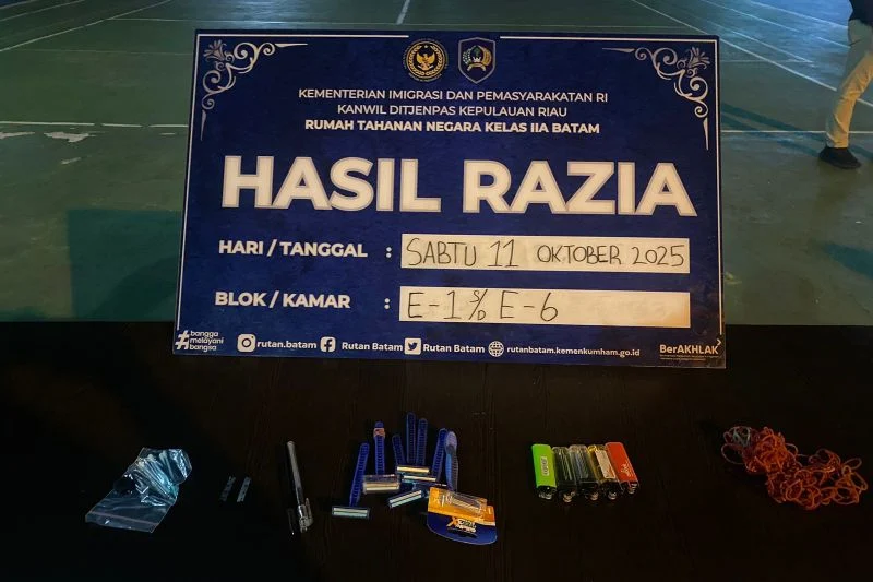 Rutan Razia Gabungan dengan APH, Wujudkan Zero Halinar