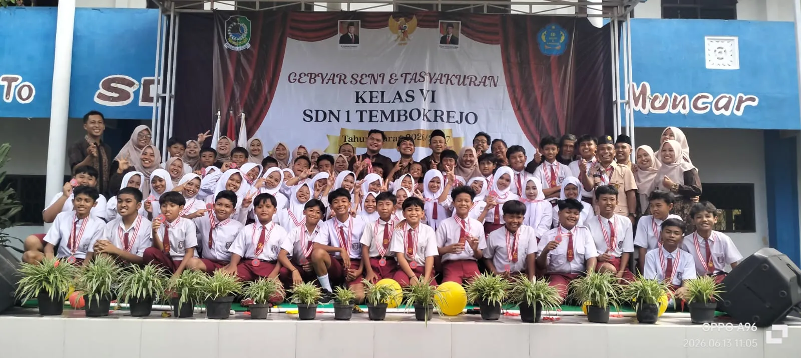 SDN 1 Tembokrejo Muncar Banyuwangi gelar acara Gebyar Seni dan Tasyakuran