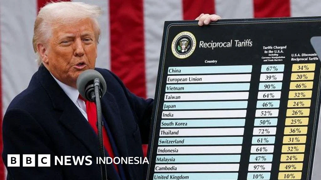 Amerika Serikat Umumkan Tarif Baru untuk 60 Negara