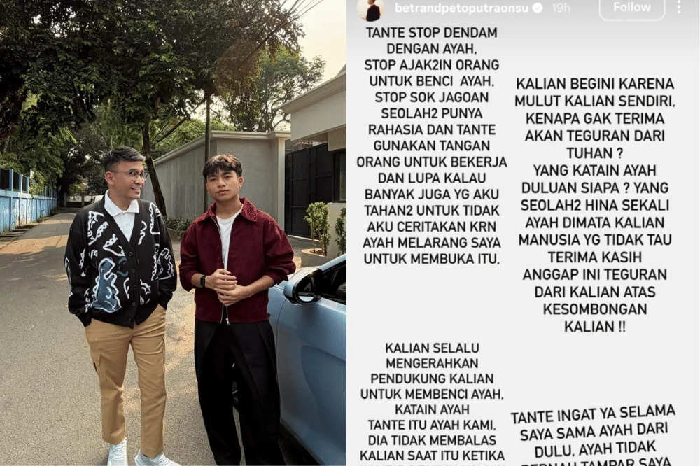 Bela Ruben Onsu, Betrand Peto Ungkap Curhatan Pilu soal Keluarganya: Ada Hasutan dan Kekerasan Verbal