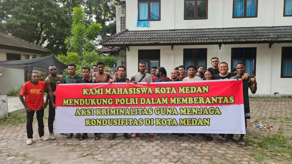 Ikatan Mahasiswa Papua di Medan Kampanyekan Sportivitas dan Tolak Kriminalitas