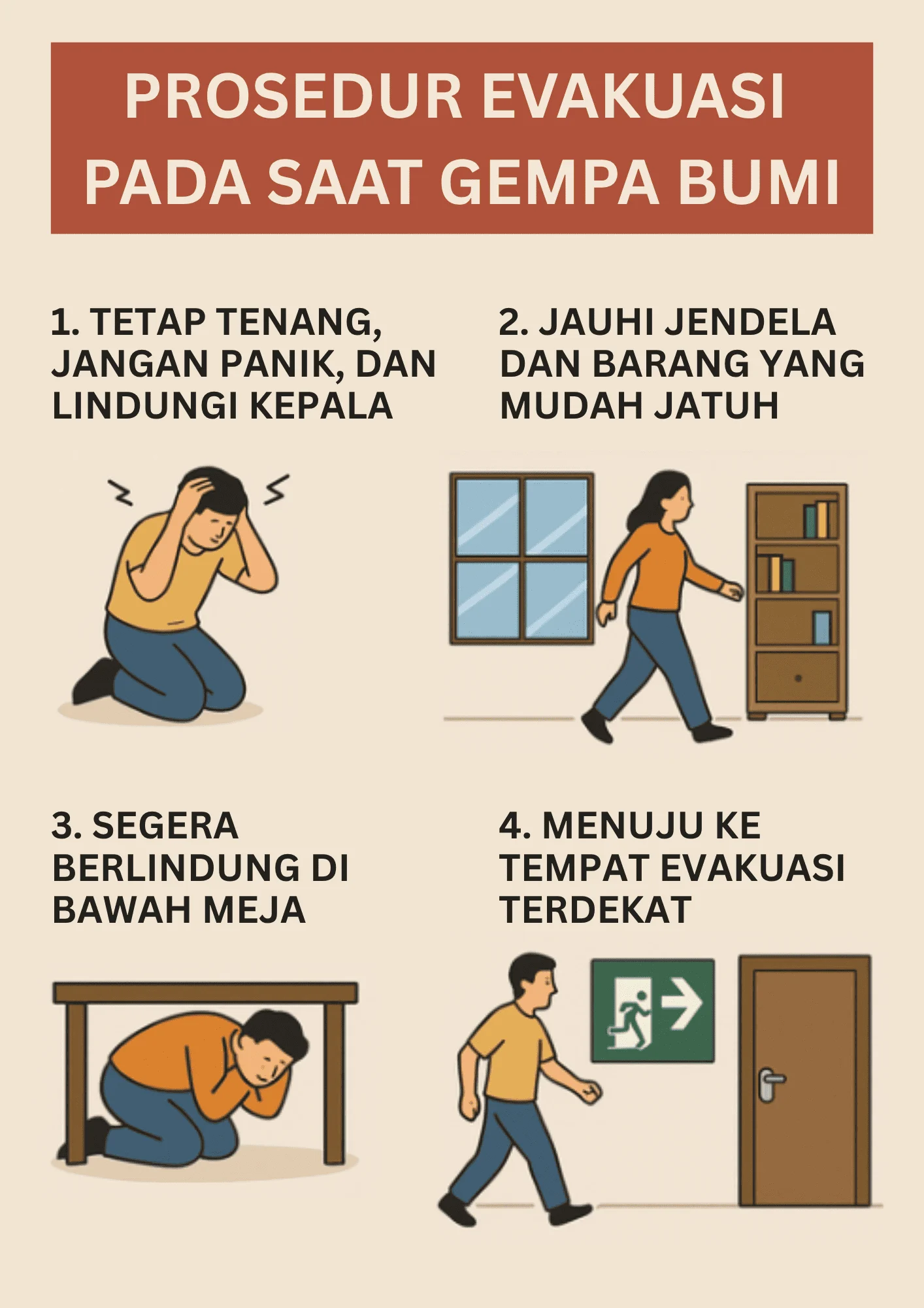 Jangan Panik, Ini Panduan Lengkap Evakuasi saat Terjadi Gempa dan Tsunami dari LPP RRI