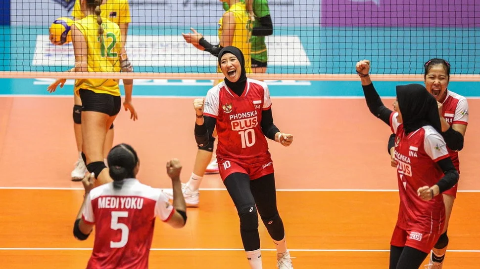 Kemenangan Perdana: Tim Voli Putri Indonesia Menang 3-1 atas Iran pada Laga Pertama AVC Cup